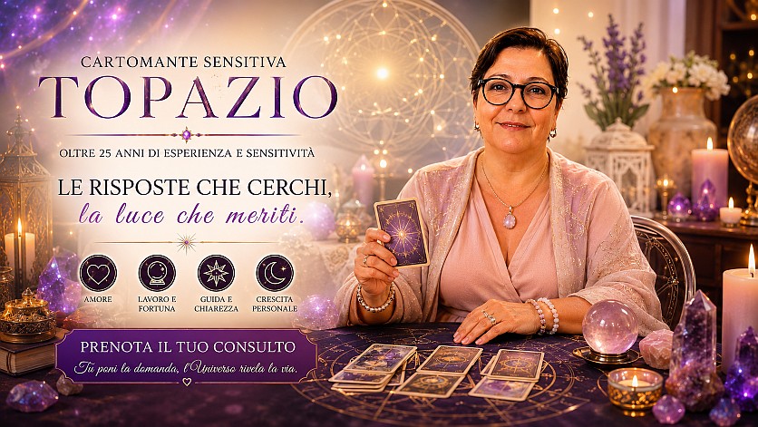 sibille gratis online della cartomante sensitiva topazio esprta in problemi d'amore relazionali rapporti extra unioni gay